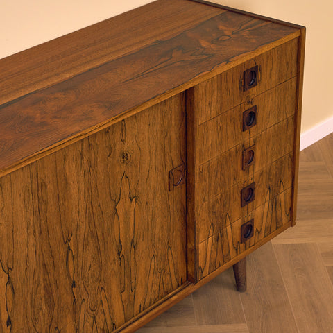 Large Danish sideboard in Santos rosewood & mahogany