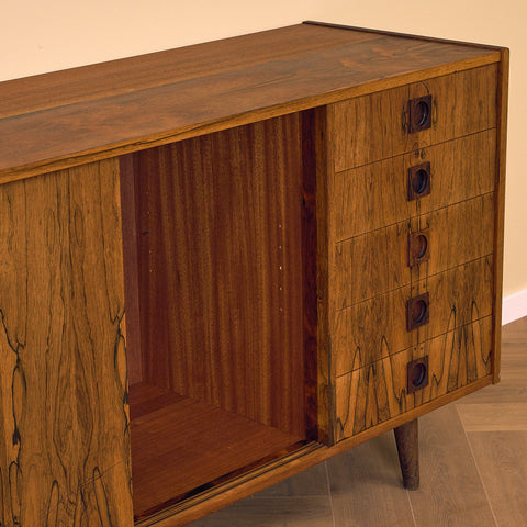 Large Danish sideboard in Santos rosewood & mahogany