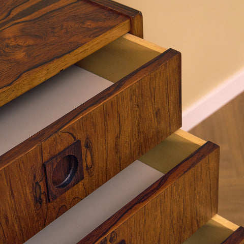 Large Danish sideboard in Santos rosewood & mahogany