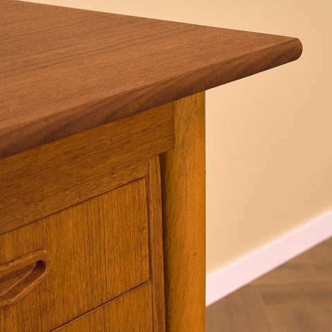 Swedish writing desk in teak and beech
