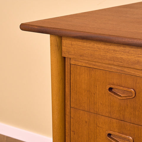 Swedish writing desk in teak and beech
