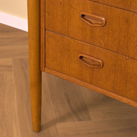 Swedish writing desk in teak and beech