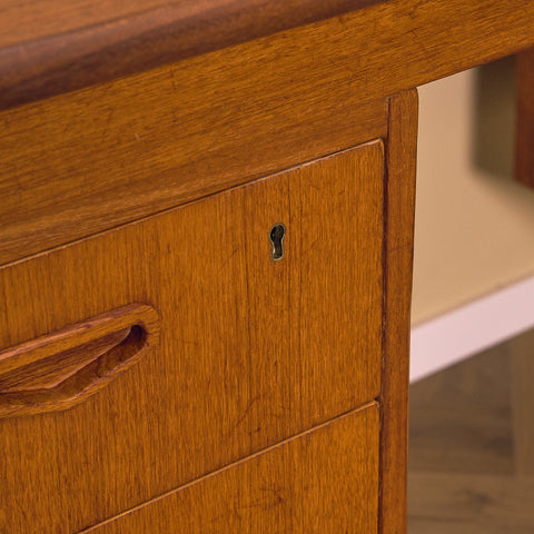 Swedish writing desk in teak and beech