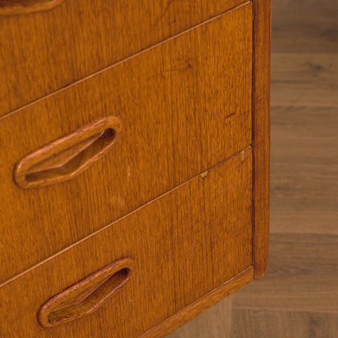 Swedish writing desk in teak and beech