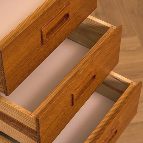 Swedish writing desk in teak and beech