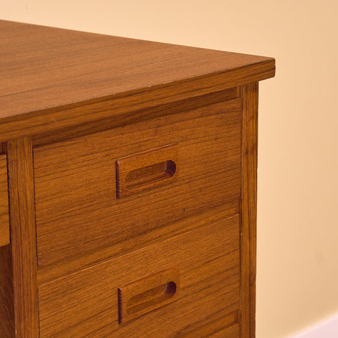 Swedish writing desk in teak and beech