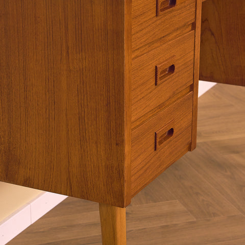 Swedish writing desk in teak and beech