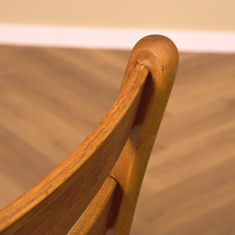 Danish dining chairs in teak and beech by Findahl