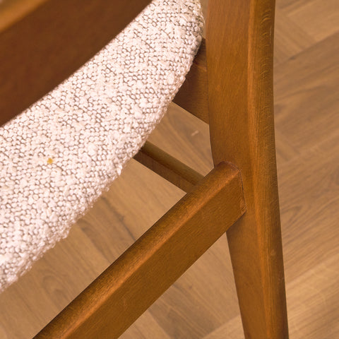 Danish dining chairs in teak and beech by Findahl