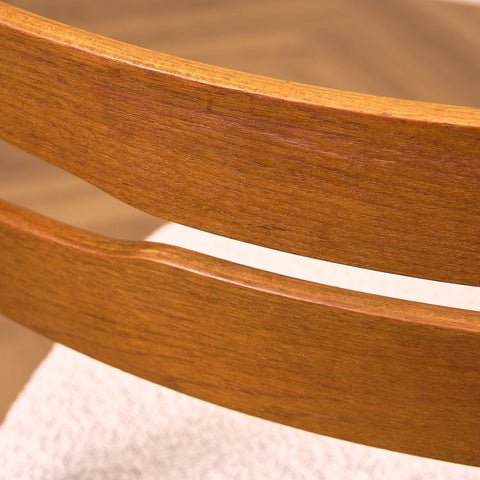 Danish dining chairs in teak and beech by Findahl