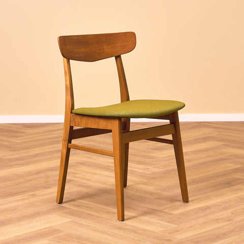 Danish dining chairs in teak & beech by Findahl, model 'Mosbøl'