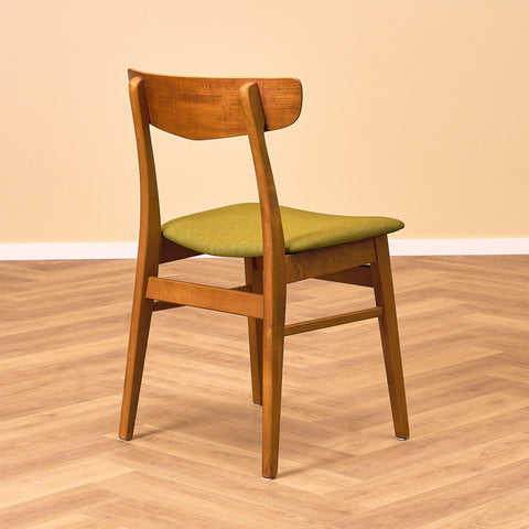 Danish dining chairs in teak & beech by Findahl, model 'Mosbøl'
