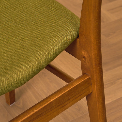 Danish dining chairs in teak & beech by Findahl, model 'Mosbøl'