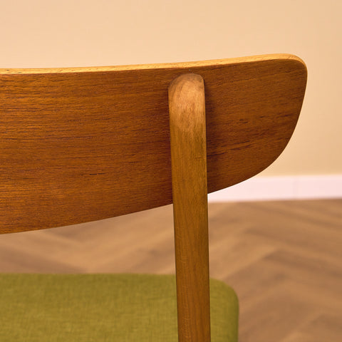 Danish dining chairs in teak & beech by Findahl, model 'Mosbøl'