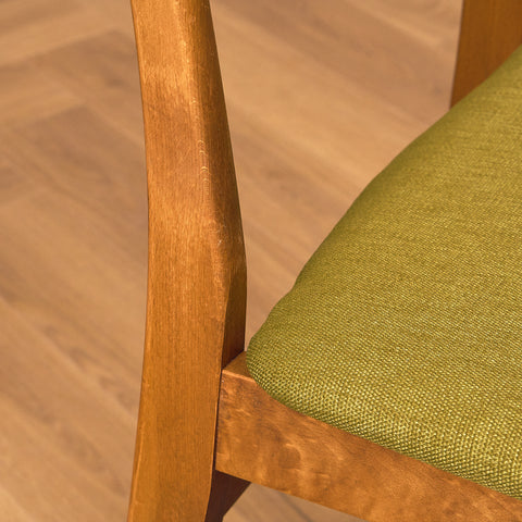 Danish dining chairs in teak & beech by Findahl, model 'Mosbøl'