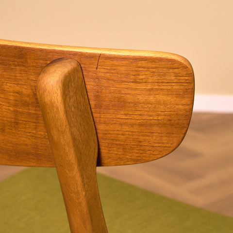 Danish dining chairs in teak & beech by Findahl, model 'Mosbøl'