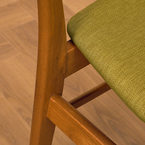 Danish dining chairs in teak & beech by Findahl, model 'Mosbøl'