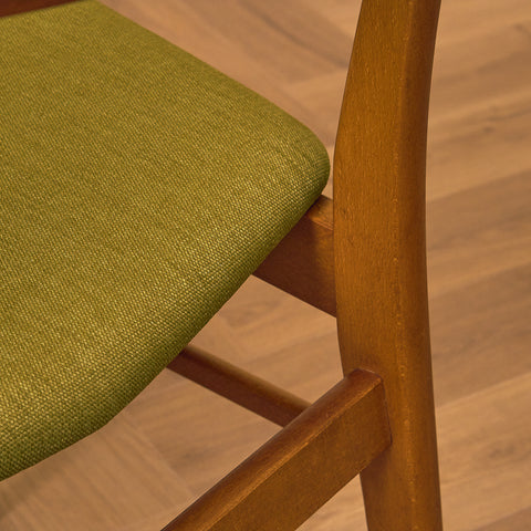 Danish dining chairs in teak & beech by Findahl, model 'Mosbøl'