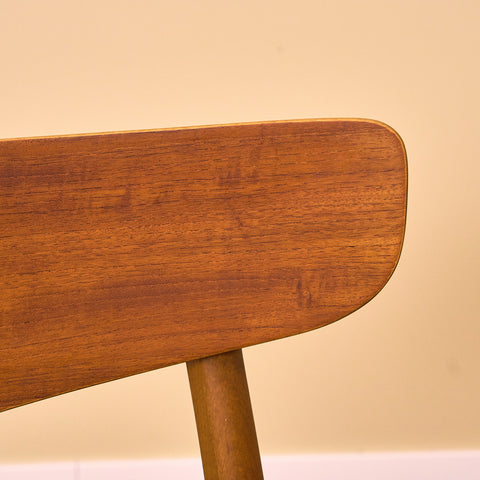 Danish dining chairs in teak & beech by Findahl, model 'Mosbøl'