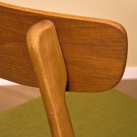 Danish dining chairs in teak & beech by Findahl, model 'Mosbøl'