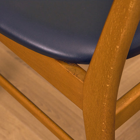 Danska matstolar i teak och bok av Farstrup, modell '210'