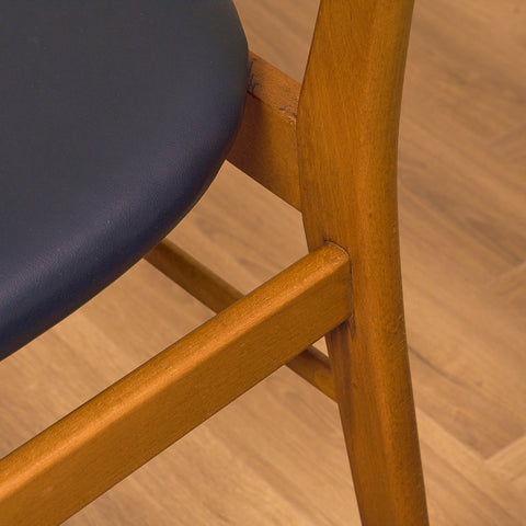 Danska matstolar i teak och bok av Farstrup, modell '210'