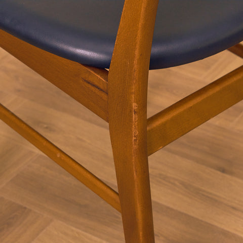 Danska matstolar i teak och bok av Farstrup, modell '210'