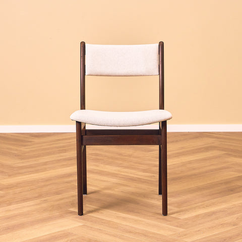 Danish dining chairs in teak and beech by Findahl