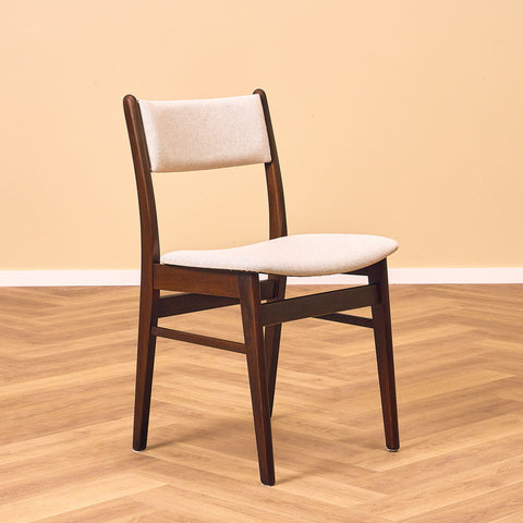 Danish dining chairs in teak and beech by Findahl