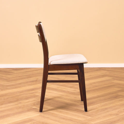 Danish dining chairs in teak and beech by Findahl
