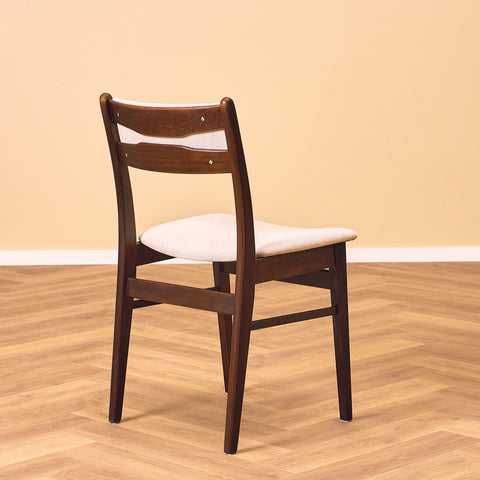 Danish dining chairs in teak and beech by Findahl