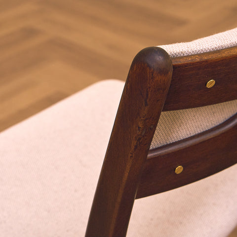 Danish dining chairs in teak and beech by Findahl