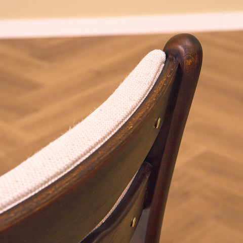 Danish dining chairs in teak and beech by Findahl