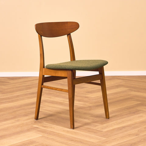 Danish dining chairs in teak & beech