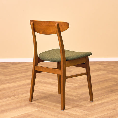 Danish dining chairs in teak & beech