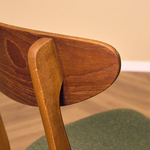 Danish dining chairs in teak & beech