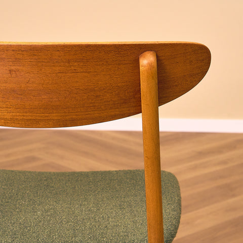 Danish dining chairs in teak & beech