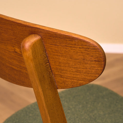 Danish dining chairs in teak & beech