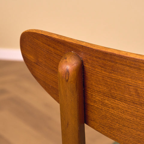 Danish dining chairs in teak & beech