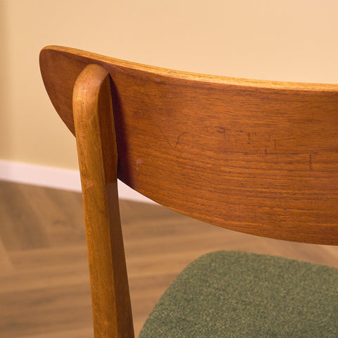 Danish dining chairs in teak & beech