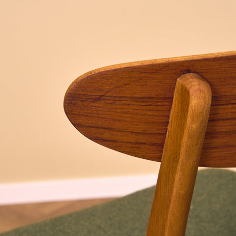 Danish dining chairs in teak & beech