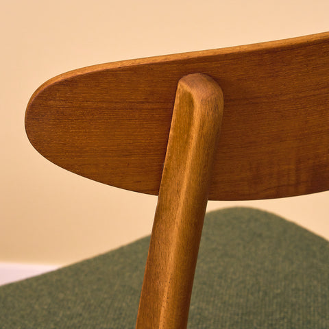 Danish dining chairs in teak & beech