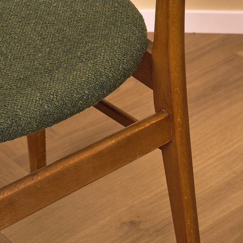 Danish dining chairs in teak & beech