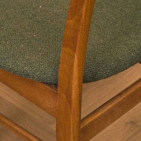 Danish dining chairs in teak & beech