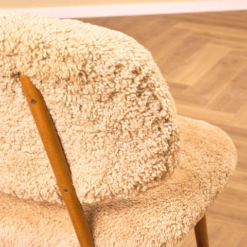 Swedish armchair in beech, model ”TeVe” by Alf Svensson for Studio Ljungs Industrier