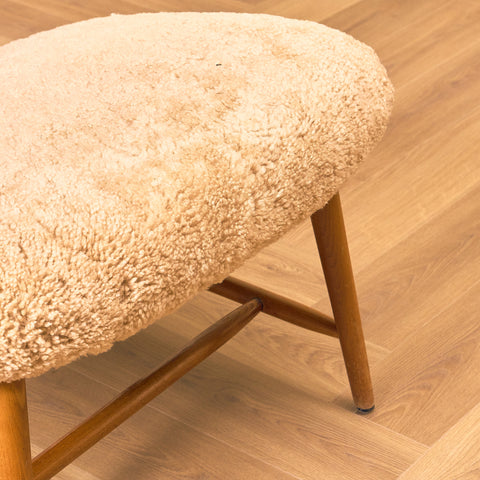 Swedish armchair in beech, model ”TeVe” by Alf Svensson for Studio Ljungs Industrier