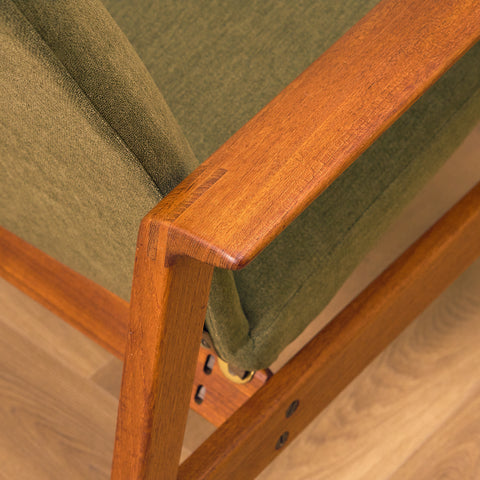 Swedish armchair in teak by Kock Möbler AB, Malmö