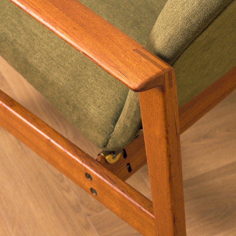 Swedish armchair in teak by Kock Möbler AB, Malmö