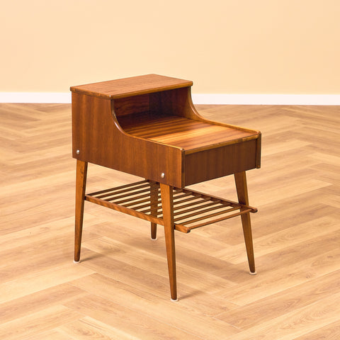 Swedish bedside tables in mahogany by Ferdinand Lundquist AB