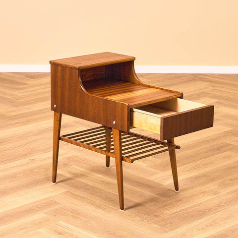 Swedish bedside tables in mahogany by Ferdinand Lundquist AB